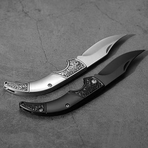 سكين قابل للطي من الفولاذ المقاوم للصدأ من بوتشن، سكين متعدد الاستخدامات للصيد وتقطيع اللحوم والتخييم والصيد في الهواء الطلق ونحت الخشب وفتح الرسائل - Product Image 2