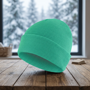 Custom Logo Digital Printing Common Winter Knit Slouchy <b>Beanie</b> Unisex Adults Adjustable Acrylic Polyester - Product Image 2