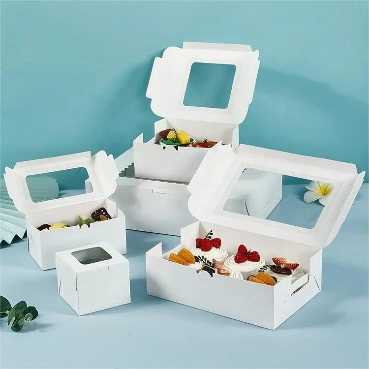 กล่องและบรรจุภัณฑ์สำหรับคัพเค้กแบบพับได้กล่องเค้ก12รูบรรจุภัณฑ์กระดาษแบบกำหนดเอง