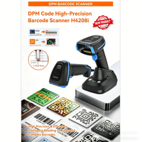 Henex Endüstriyel Sağlam Dayanıklı RFID DPM OCR Kod Okuyucu Tabancası Su Geçirmez QR Kod Okuyucu Kablolu Usb Kablosuz 1D 2D Barkod Tarayıcı