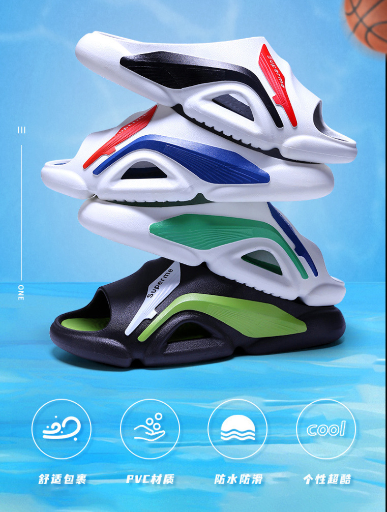High Quality Summer Beach Slides Shoes EVA Bedroom Non-slip Sandals Men Slippers