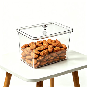 Boîte de rangement alimentaire <span class=keywords><strong>vide</strong></span> transparente personnalisée GY, boîte en plastique avec couvercle hermétique 9L sans BPA pour confiserie, mariage - Product Image 1