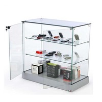 Vitrine en verre blanc Mdf sur mesure pour magasin de vente de téléphones portables