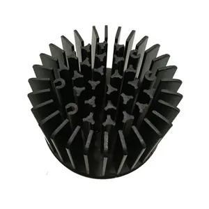 Cold forged aluminum needle fin CXB3590 heat sink for LED lights High density tooth heat sink processing