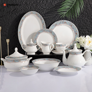 Vajilla de Porcelana Fina Nueva, Personalizable en Tamaño y Forma, Platos Blancos para Platos Principales, Juego de Vajilla para Restaurante - Product Image 6
