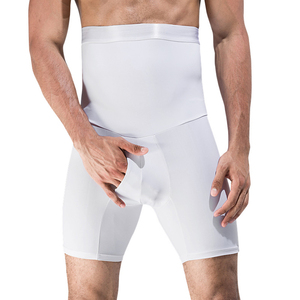Pantalones cortos de Control de barriga para <span class=keywords><strong>hombre</strong></span>, ropa moldeadora adelgazante de cintura alta, moldeador de cuerpo, ropa interior para piernas, bragas - Product Image 2