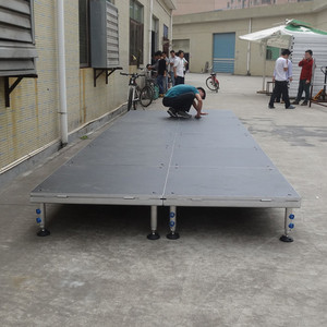 Easy assemble and disassemble heavy duty height adjustable portable <b>stage</b> outdoor event aluminum <b>stage</b> - Product Image 4