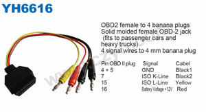 Hochwertige Sicherheit 4mm Sonden kabel Buchse mit vier Bananen stecker Test leitungen zum Testen - Product Image 5