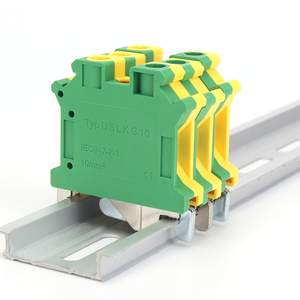 Uslkg 10 mặt đất Trái Đất PE vít khối thiết bị đầu cuối Din Rail vít dây nối - Product Image 2