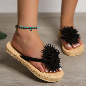 Sandalias de Playa Casuales para Mujer, con Estampado de Girasoles, Antideslizantes, Resistentes al Desgaste, Tipo Chanclas - Product Image 6