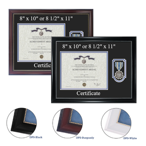 Bán buôn A4 PS tài liệu bằng tốt nghiệp khung trắng đen Burgundy 8.5x11 tốt nghiệp bằng khung biểu tượng tùy chỉnh - Product Image 4