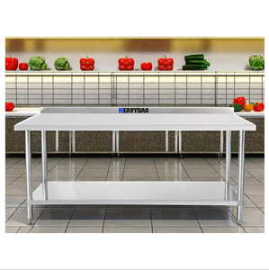 Heavybao Stainless Steel 304 Round Tube <strong>Work</strong> Table Lab Kitchen Equipment Restaurant &amp; Hotel <strong>Work</strong> Bench <strong>Food</strong> Preparation