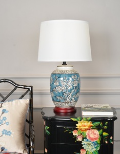 Tốt nhất Sản phẩm bán chạy trong USA gốm cửa hàng trực tuyến Peacock Bảng Đèn bán buôn lớn Đèn gốm - Product Image 2