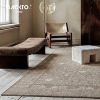 BACKTO Türkischer Importierter Getufteter Polyester-Teppich Wohnzimmer Luxuriöses Hochwertiges Gefühl Sofa Schlafzimmer Vintage Persischer Stil
