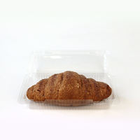 Boîte d'emballage en plastique transparent à clapet pour pâtisseries, biscuits, gâteaux et desserts – Contenant alimentaire jetable économique
