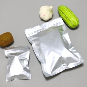 Stock 8*11cm foglio di alluminio argenteo chiusura a Zip sacchetto a fondo piatto 3 bustina di tenuta laterale per semi di <span class=keywords><strong>pomodoro</strong></span> confezione gomma da masticare latte - Product Image 5