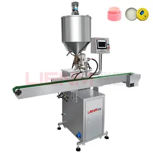 LIENM factory paste filling machine with mixing and heating cosmetic cream paste tube sealing machine