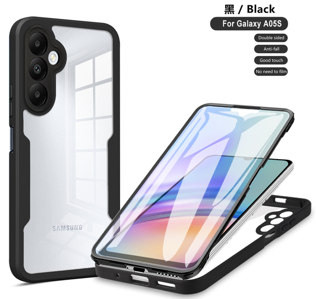 For Samsung A05s A16 A56 All Inclusive 360 Transparent Mobile Phone Clear Case Double Sides Unique Creative Case Cover