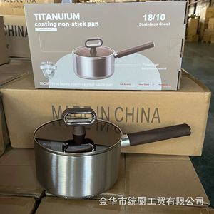 Taifu Titanium Coating Non Stick <b>Saucepan</b> 18Cm Stainless Steel Milk Pot For Cooking And Baby Food - Product Image 3