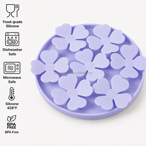 VaryWell Blumenförmige Runde Schnüffelmatte für Hunde und Katzen, Waschbare Puzzle-Decke zur Langsamfütterung und Nasentraining - Product Image 5
