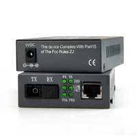 Convertisseur de média fibre optique simple mode SC 10/100M simplex 20KM Netlink AB, convertisseur Ethernet optique FTTH TCP POE GSM GPRS IP, garantie 3 ans