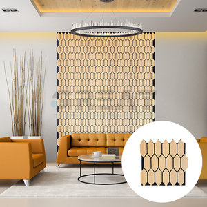 2025 últimos modelos de paneles acústicos de madera hexagonales de madera natural para sala de eventos - Product Image 5