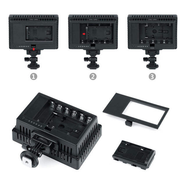 Hongdak Custom 9.6W 3200K 5600K Dimmable LED Video Camera HD Light for Canon Nikon Pentax Sony Olympus