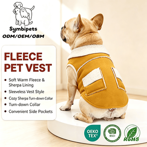 Gilet personnalisé pour petit chien avec logo – Fabricant de vêtements pour animaux de compagnie – Gilet polaire pour chien – Manteau d'hiver pour animaux de compagnie – Vêtements pour petits chiens – Vêtements d'extérieur pour animaux de compagnie – Usine - Product Image 1