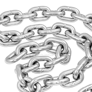 Cadena de eslabones redondos largos/cortos personalizados Cadena de acero inoxidable 316 Ancla de barco marino Cadena de acero inoxidable - Product Image 4