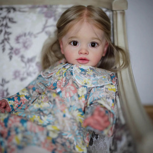 26-Zoll Pippa Finished <span class=keywords><strong>Fashion</strong></span> <span class=keywords><strong>Doll</strong></span> Beliebte lebensechte Soft Touch 3D Haut Kunst Spielzeug Big American Toddler Girl Reborn <span class=keywords><strong>Doll</strong></span> - Product Image 3