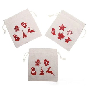 Bolsa de Cocina de Lino Orgánico Reutilizable Personalizada con Cordón, para Regalos de Boda, Dulces o Algodón - Product Image 5