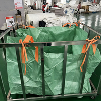 YOUGUAN Sac tubulaire géant en PP personnalisé de 2,0 tonnes pour la collecte des déchets, l'aménagement paysager et les jardins, fond plat 5:1