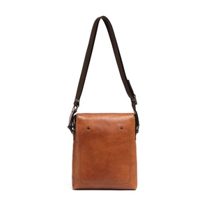 Logo personalizzato stile Vintage a spalla singola petto Messenger tracolla borsa impermeabile in <span class=keywords><strong>pelle</strong></span> aziendale moda per <span class=keywords><strong>uomo</strong></span>/donna con cerniera - Product Image 1