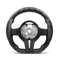 Volant personnalisé en cuir suédé et fibre de carbone avec LED pour BMW F07 F10 F11 F15 F16 F20 F22 F25 F26 F30 F32 M2 F87 M3 F80 F82