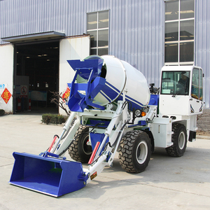 China Beton Diesel Kleine Trommel Zelfladende Betonmixer Met Pomp Truck Te Koop Mobiele Draagbare Cement Mortel Mixer - Product Image 3