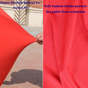 Cubierta de coche interior con logotipo personalizado a prueba de polvo de terciopelo súper elástico para Hatchback - Product Image 5