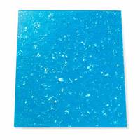 Feuille de Celluloïd Bleue Effet Craquelé Film Transparent Flexible Matériau Artisanat Vintage pour Modélisation Décorative Artistique