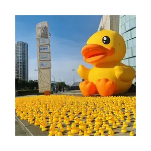 Yellow Duck Cartoon Inflatable Customized Giant Event Inflatable Duck Cartoon For Promotional