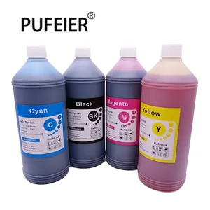 Tinta Dye Universal massal Premium 1KG kompatibel untuk Epson Canon HP Brother Printer Inkjet 1 Liter tinta berbasis Dye isi ulang