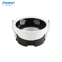 Plafonnier encastré LED COB 9W 3CCT avec boîtier en aluminium, spot de plafond, luminaire commercial pour la maison, l'hôtel, le bureau