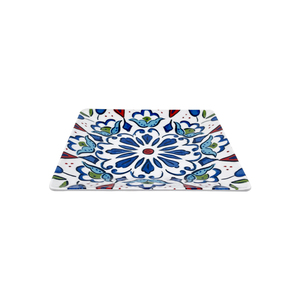 Vajilla cuadrada de melamina Placas de calcomanías blancas de 9 pulgadas con patrón Restaurante económico Platos para el hogar Diferentes tamaños - Product Image 5