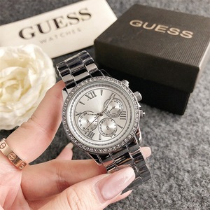 Phụ Nữ Mới Thạch Anh Xem Với Zircon Kim Cương Thời Trang Ba-Mắt Thiết Kế Ban Nhạc Da Cho Thương Mại Nước Ngoài Cross-Biên Giới - Product Image 6