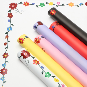Papel de Embrulho para Flores à Prova d'Água com Estampa de Margaridas, Mais Vendido, Atacado, em Estoque, Papel PE Grosso para Buquês DIY de Floristas - Product Image 3