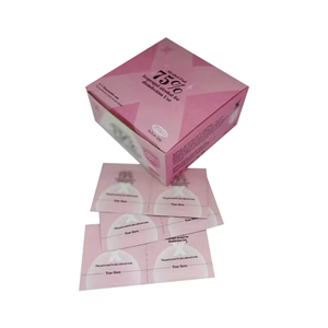 Venta al por mayor de toallitas de un solo paquete de diseño personalizado 75% hisopos de preparación con alcohol isopropílico para el hogar - Product Image 1