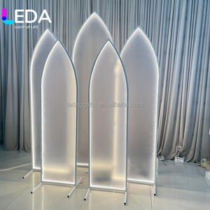 Arco de Metal Blanco LEDA de Alta Transmitancia para Decoración de Eventos, Soporte de Arco con Luces LED para Bodas, Accesorios para Fiestas y Ceremonias - Product Image 2