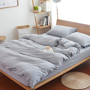 100% コットン羽毛布団カバーセットベッドシーツデザインベッドシーツ100コットンベッドカバーセット寝具セット - Product Image 6