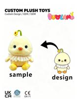 Peluche personnalisée, poussin jaune mignon, animal en peluche pour cadeau, décoration de la maison, OEM ODM, peluche personnalisée