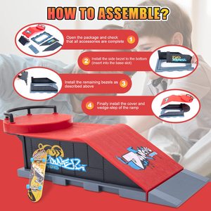 Ensembles de Scènes Combinées pour Skateboard à Doigts DIY, Pièces de Rampe de Skatepark, <span class=keywords><strong>Tech</strong></span> <span class=keywords><strong>Deck</strong></span> Professionnel, Jouets Nouveauté, Cadeau pour Enfants - Product Image 4