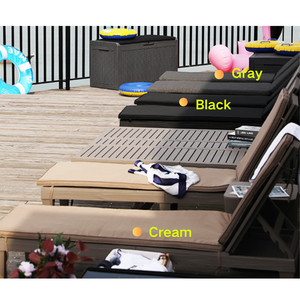 Mobilier d'extérieur en bois et plastique léger en vente à chaud <span class=keywords><strong>chaise</strong></span> de pelouse inclinable chaises longues <span class=keywords><strong>chaise</strong></span> <span class=keywords><strong>longue</strong></span> avec <span class=keywords><strong>coussin</strong></span> - Product Image 5