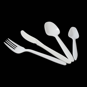 Ensemble de couverts en plastique réutilisables pour la restauration rapide à emporter, couverts en plastique PP, échantillon disponible, grossiste OEM/ODM - Product Image 1